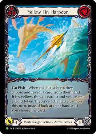 Yellow Fin Harpoon (GEM056) [GEM Pack 2] Rainbow Foil - Deck Out Gaming