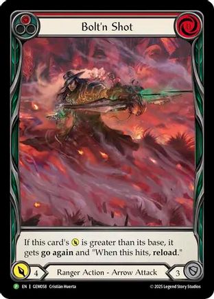 Bolt'n Shot (Red) (GEM058) [GEM Pack 2] Rainbow Foil - Deck Out Gaming