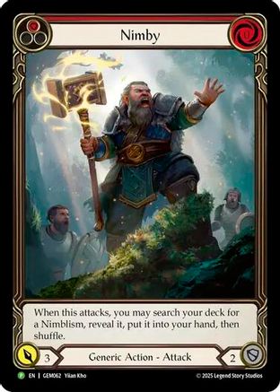 Nimby (Red) (GEM062) [GEM Pack 2] Rainbow Foil - Deck Out Gaming