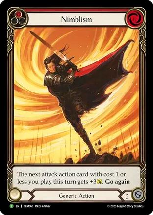 Nimblism (Red) (GEM065) [GEM Pack 2] Rainbow Foil - Deck Out Gaming