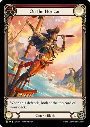 On the Horizon (Red) (GEM067) [GEM Pack 2] - Deck Out Gaming