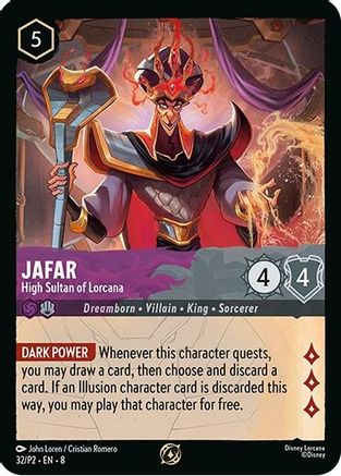Jafar - High Sultan of Lorcana (Store Champion Participant) (32/P2) [Disney Lorcana Promo Cards] - Deck Out Gaming