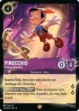 Pinocchio - Strings Attached (224/204) (224/204) [Illumineers Quest Palace Heist] Cold Foil