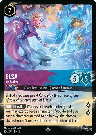 Elsa - Ice Maker (224/204) (224/204) [Illumineers Quest Palace Heist] Cold Foil