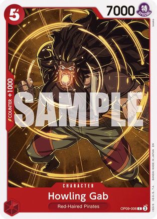 Howling Gab (Reprint) (OP09-006) [Starter Deck 23: RED Shanks]-1