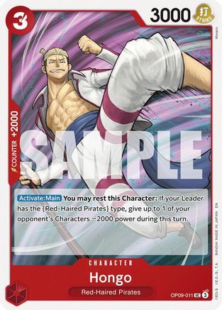 Hongo (Reprint) (OP09-011) [Starter Deck 23: RED Shanks]-1