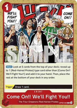 Come On!! We'll Fight You!! (Reprint) (OP09-020) [Starter Deck 23: RED Shanks]-1