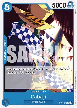 Cabaji (Reprint) (OP09-045) [Starter Deck 25: BLUE Buggy]