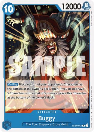Buggy (Reprint) (OP09-051) [Starter Deck 25: BLUE Buggy]-1
