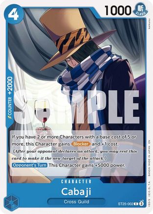 Cabaji (ST25-002) [Starter Deck 25: BLUE Buggy]-1