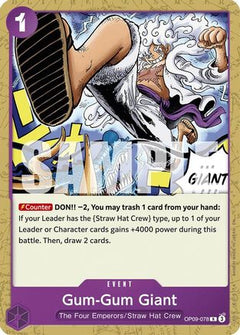 Gum-Gum Giant (Reprint) (OP09-078) [Starter Deck 26: PURPLE/BLACK Monkey.D.Luffy]-1