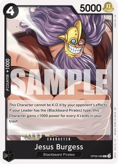 Jesus Burgess (Reprint) (OP09-086) [Starter Deck 27: BLACK Marshall.D.Teach]-1