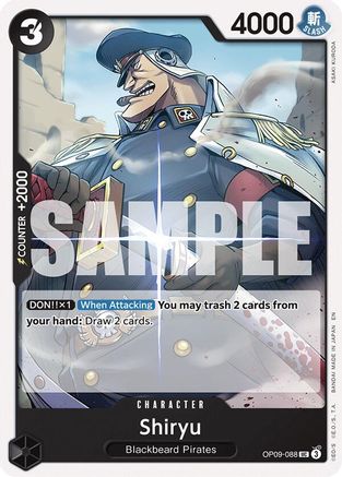 Shiryu (Reprint) (OP09-088) [Starter Deck 27: BLACK Marshall.D.Teach]-1