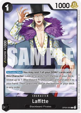 Laffitte (Reprint) (OP09-095) [Starter Deck 27: BLACK Marshall.D.Teach]-1