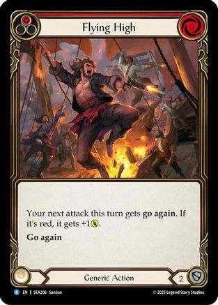 Flying High (Red) (SEA206) [High Seas] Rainbow Foil - Deck Out Gaming
