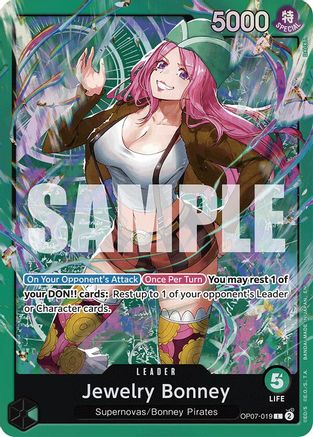 Jewelry Bonney (OP07-019) (OP07-019) [Starter Deck 24: GREEN Jewelry Bonney] Foil