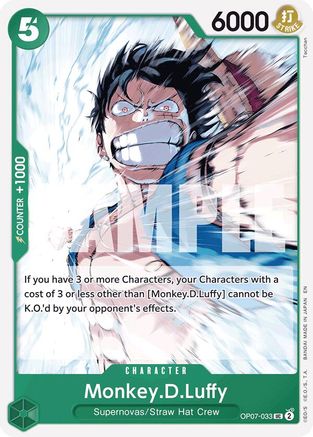 Monkey.D.Luffy (Reprint) (OP07-033) [Starter Deck 24: GREEN Jewelry Bonney]-1