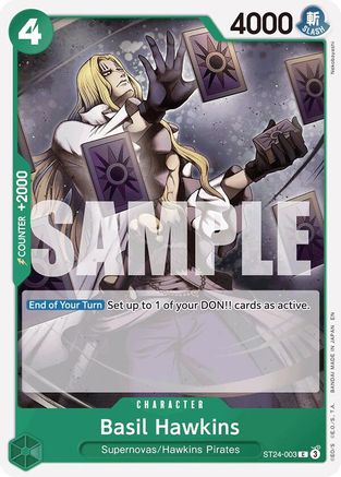 Basil Hawkins (ST24-003) [Starter Deck 24: GREEN Jewelry Bonney]-1
