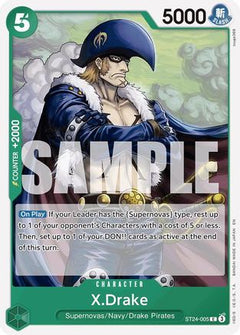 X.Drake (ST24-005) [Starter Deck 24: GREEN Jewelry Bonney]-1