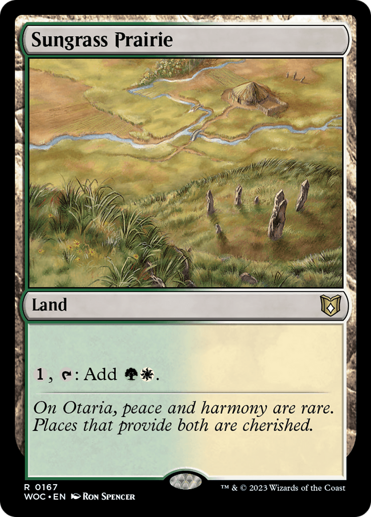 Sungrass Prairie (167) [Wilds of Eldraine Commander] - Deck Out Gaming
