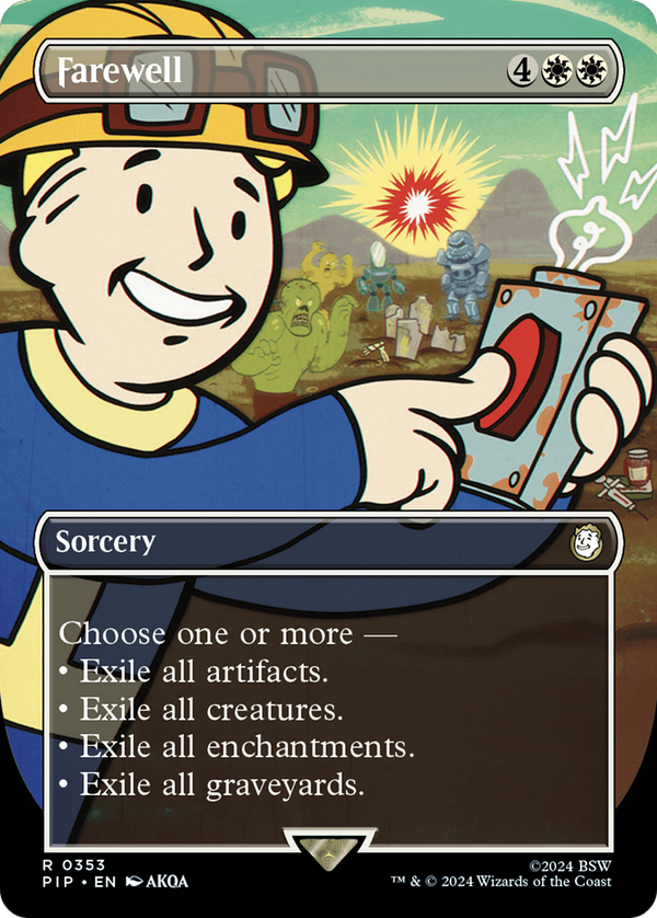 Farewell (Borderless) (353) [Fallout] foil - Deck Out Gaming