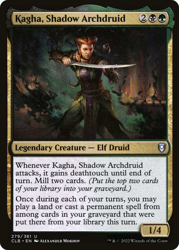Kagha, Shadow Archdruid (279) [Commander Legends: Battle for Baldur's Gate] foil - Deck Out Gaming