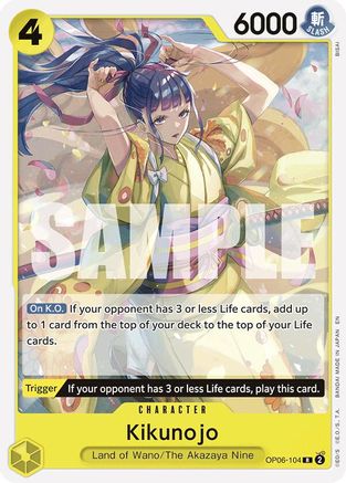 Kikunojo (Reprint) (OP06-104) [Starter Deck 28: GREEN/YELLOW Yamato]-1