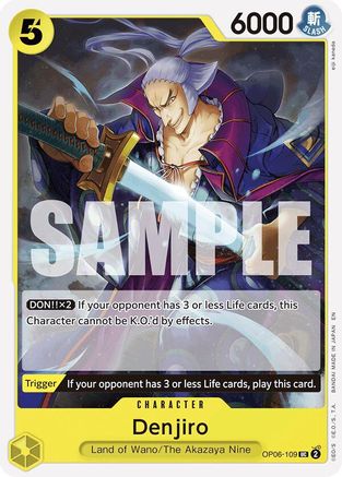Denjiro (Reprint) (OP06-109) [Starter Deck 28: GREEN/YELLOW Yamato]-1