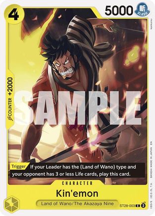 Kin'emon (ST28-003) [Starter Deck 28: GREEN/YELLOW Yamato]-1