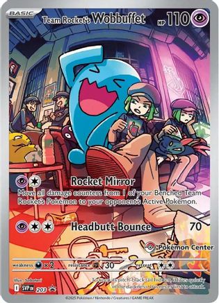 Team Rocket's Wobbuffet (Pokemon Center Exclusive) (203) [SV: Scarlet & Violet Promo Cards] Holofoil - Deck Out Gaming
