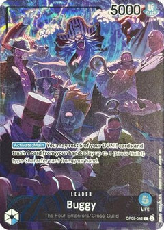Buggy (English Version 2nd  Anniversary Set) (OP09-042) [One Piece Promotion Cards] Foil - Deck Out Gaming