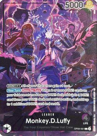 Monkey.D.Luffy (English Version 2nd Anniversary Set) (OP09-061) [One Piece Promotion Cards] Foil - Deck Out Gaming