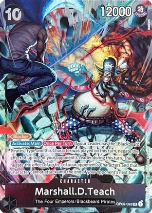 Marshall.D.Teach (093) (English Version 2nd Anniversary Set) (OP09-093) [One Piece Promotion Cards] Foil - Deck Out Gaming