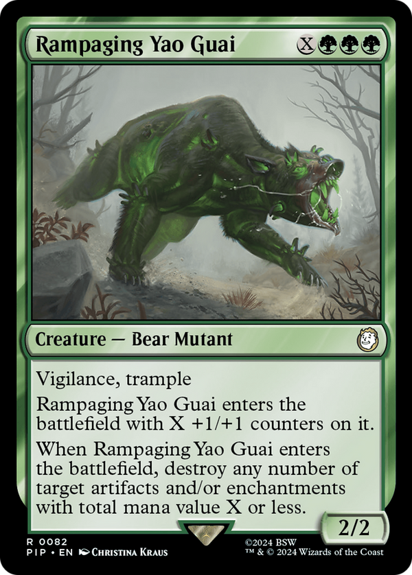 Rampaging Yao Guai (82) [Fallout] - Deck Out Gaming