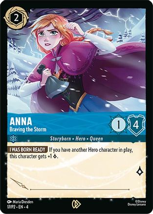 Anna - Braving the Storm (17/P2) [Disney Lorcana Promo Cards] - Deck Out Gaming