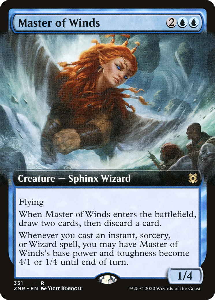 Master of Winds (Extended Art) (331) [Zendikar Rising] foil - Deck Out Gaming
