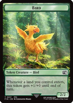Bird (0017) // Wizard (0015) Double-Sided Token (17) [FINAL FANTASY] foil - Deck Out Gaming