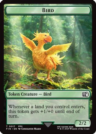 Bird (0017) // Wizard (0015) Double-Sided Token (17) [FINAL FANTASY] - Deck Out Gaming