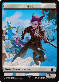 Hero (0003) // Knight Double-Sided Token (3) [FINAL FANTASY] - Deck Out Gaming