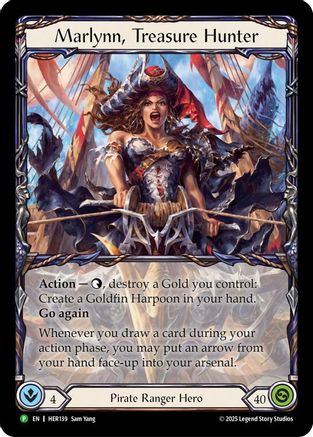 Marlynn, Treasure Hunter - HER139 (HER139) [Flesh and Blood: Promo Cards] Rainbow Foil - Deck Out Gaming