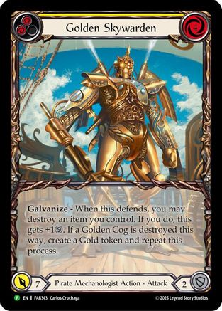 Golden Skywarden - FAB343 (FAB343) [Flesh and Blood: Promo Cards] Rainbow Foil - Deck Out Gaming