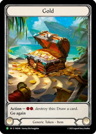 Gold -  FAB346 (FAB346) [Flesh and Blood: Promo Cards] Cold Foil - Deck Out Gaming