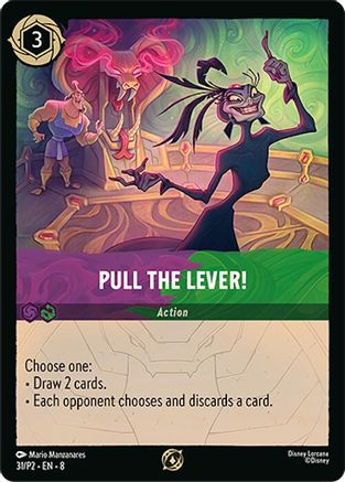 Pull the Lever! (31/P2) [Disney Lorcana Promo Cards] Cold Foil - Deck Out Gaming