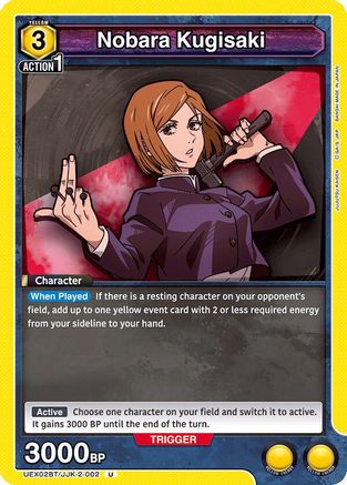 Nobara Kugisaki (UEX02BT/JJK-2-002) [UEX02BT: Jujutsu Kaisen Vol.2] - Deck Out Gaming