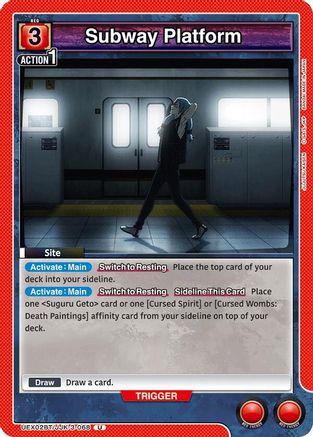 Subway Platform (UEX02BT/JJK-3-068) [UEX02BT: Jujutsu Kaisen Vol.2] - Deck Out Gaming