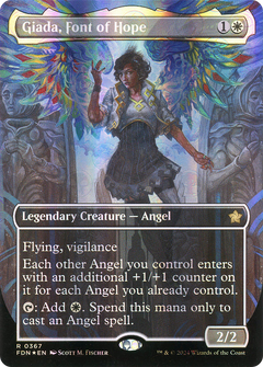 Giada, Font of Hope (Borderless) (Mana Foil) (367) [Foundations] foil - Deck Out Gaming