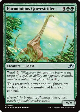 Harmonious Grovestrider (189) [Edge of Eternities] - Deck Out Gaming