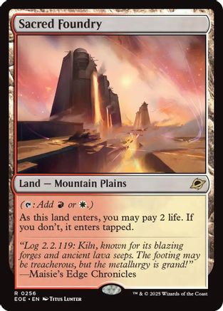 Sacred Foundry (256) [Edge of Eternities] foil - Deck Out Gaming