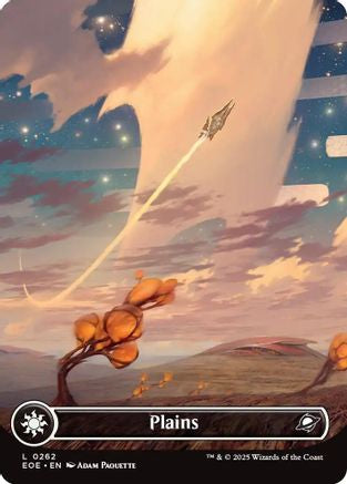 Plains (0262) (Borderless) (262) [Edge of Eternities] - Deck Out Gaming