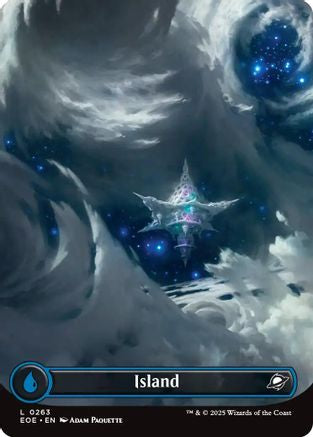 Island (0263) (Borderless) (263) [Edge of Eternities] foil - Deck Out Gaming